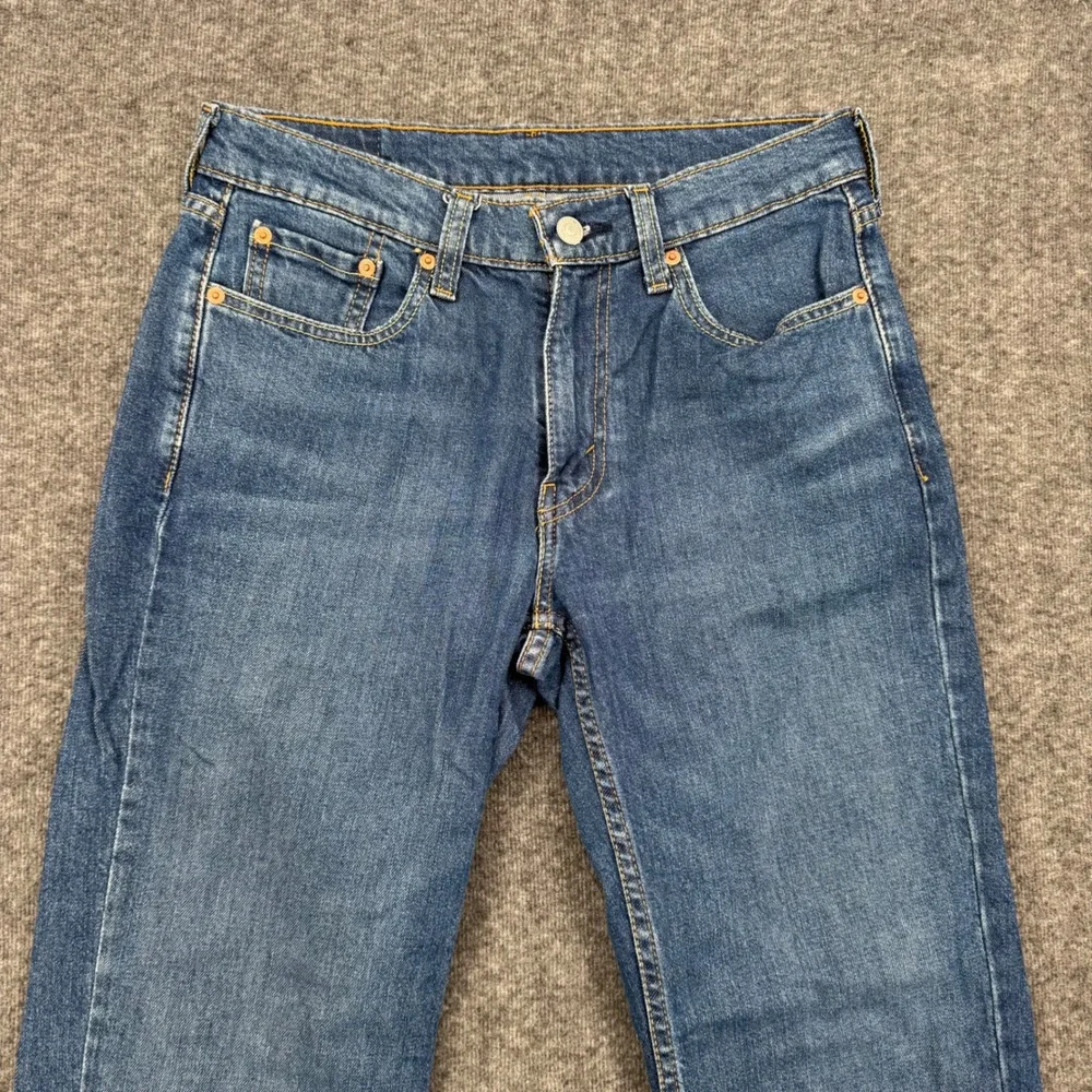 Levis 514 Straight Fit Mens Jeans Size 30 Medium Wash Blue Casual Denim workwear